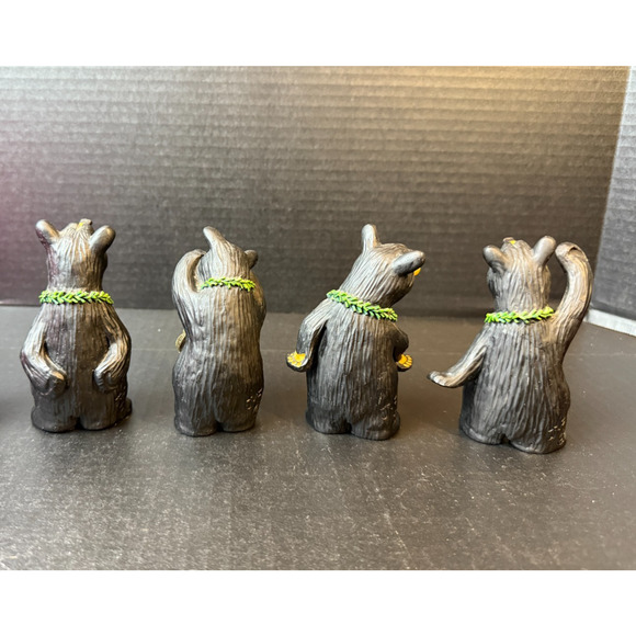 Bearfoots "Noel Bears" Jeff Fleming Big Sky Carvers Christmas Figurines -NO BOX - Picture 3 of 11